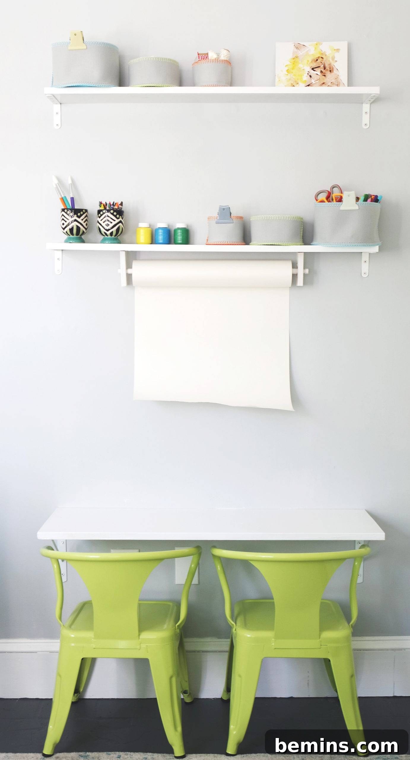 Playroom reveal - a desk for a little artist.