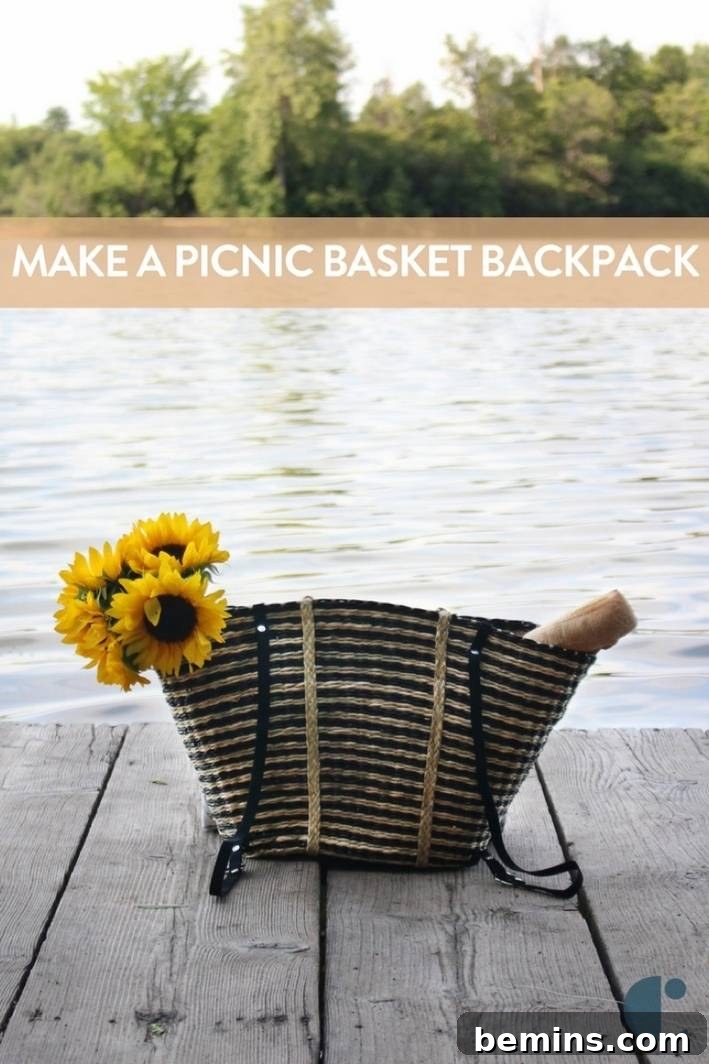 Picnic Basket Backpack DIY