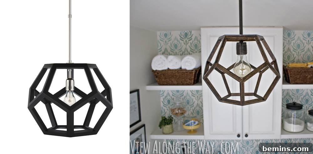 DIY Home Decor: 14 Ways to Personalize Your Space 13 DIY Dodecahedron Pendant Light