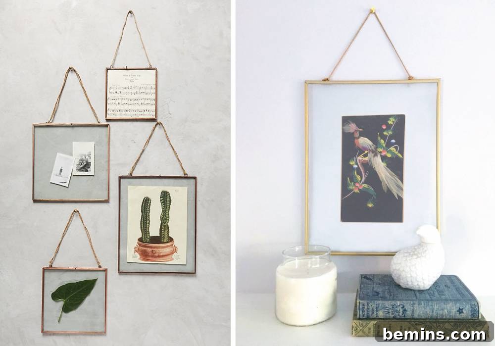 DIY Home Decor: 14 Ways to Personalize Your Space 3 DIY Floating Frame
