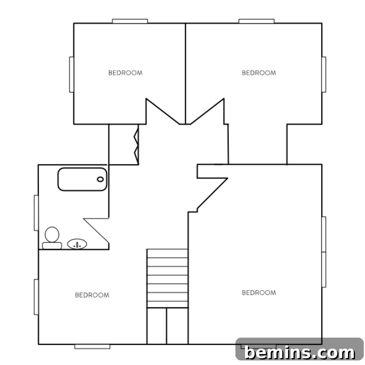 Second Story Floor Plan