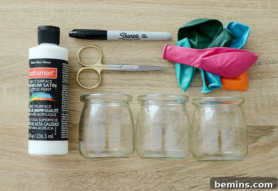 DIY Balloon-Dipped Pantone Vases