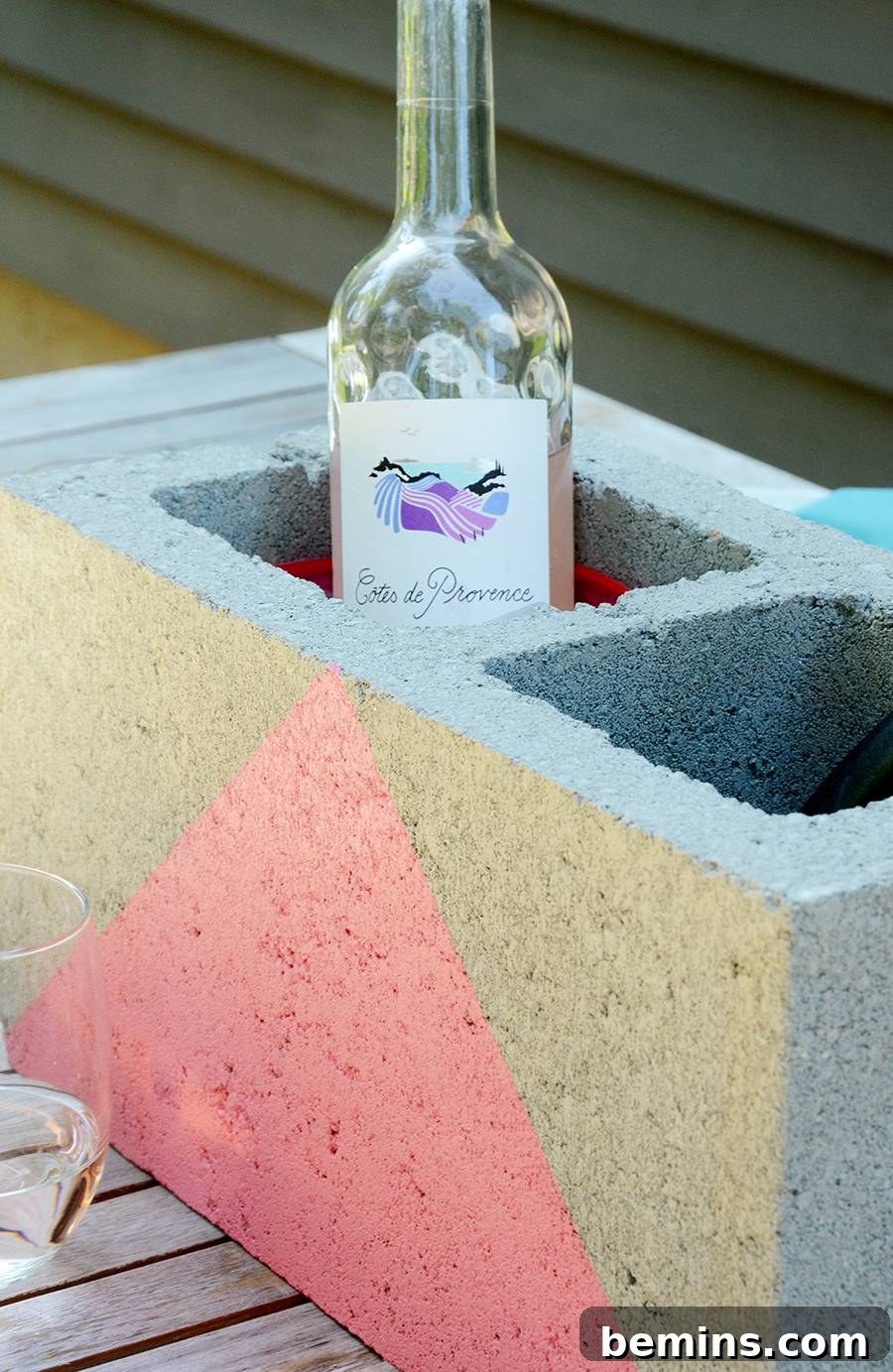 Easy DIY Cinder Block Wine Cooler