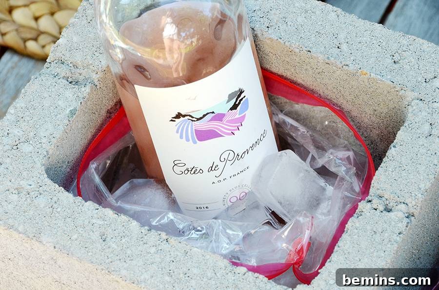 Easy DIY Cinder Block Wine Cooler