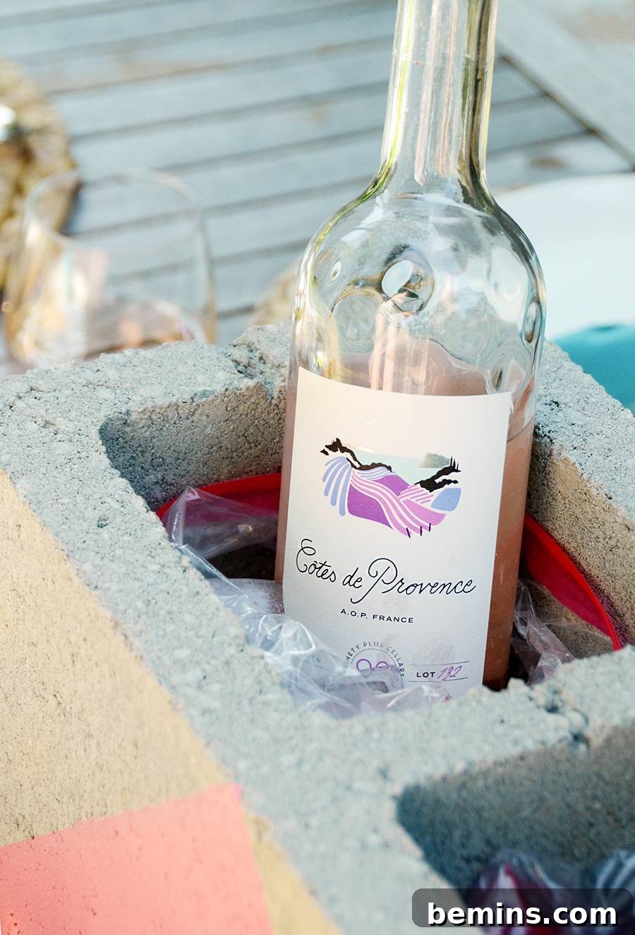 Easy DIY Cinder Block Wine Cooler