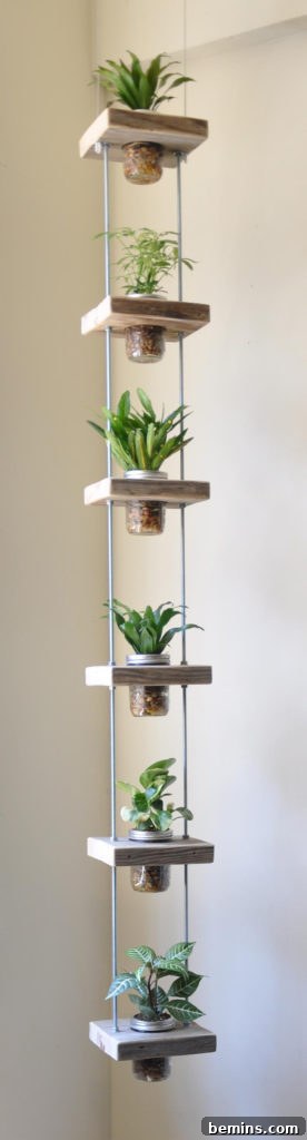 Modern Vertical Hanging Herb Garden