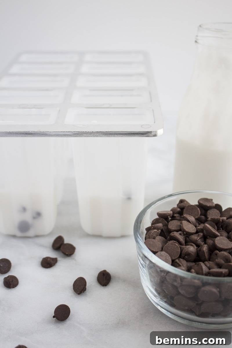 Step-by-step guide for making coffee popsicles at home