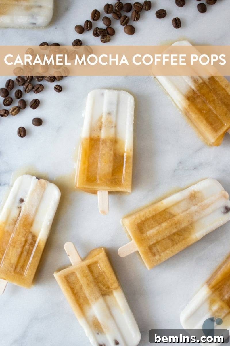 Pin this recipe for delicious coffee popsicles to your Pinterest board