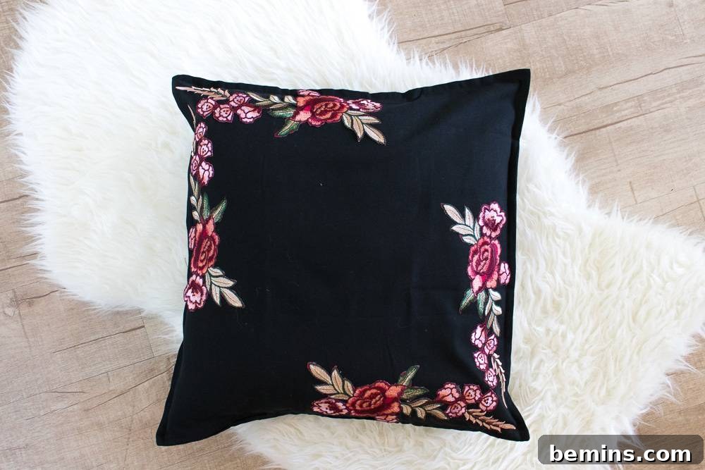 Floral Patches on Pillow