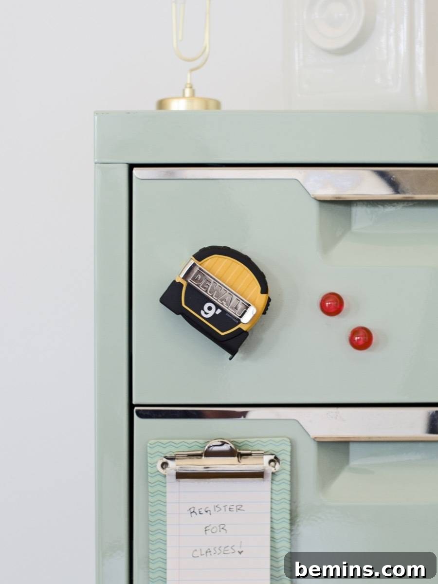 13 Dorm Essentials Your College Student Cant Live Without 3 Essential Dorm Kit: Compact Dewalt Magnetic Measuring Tape for College Students