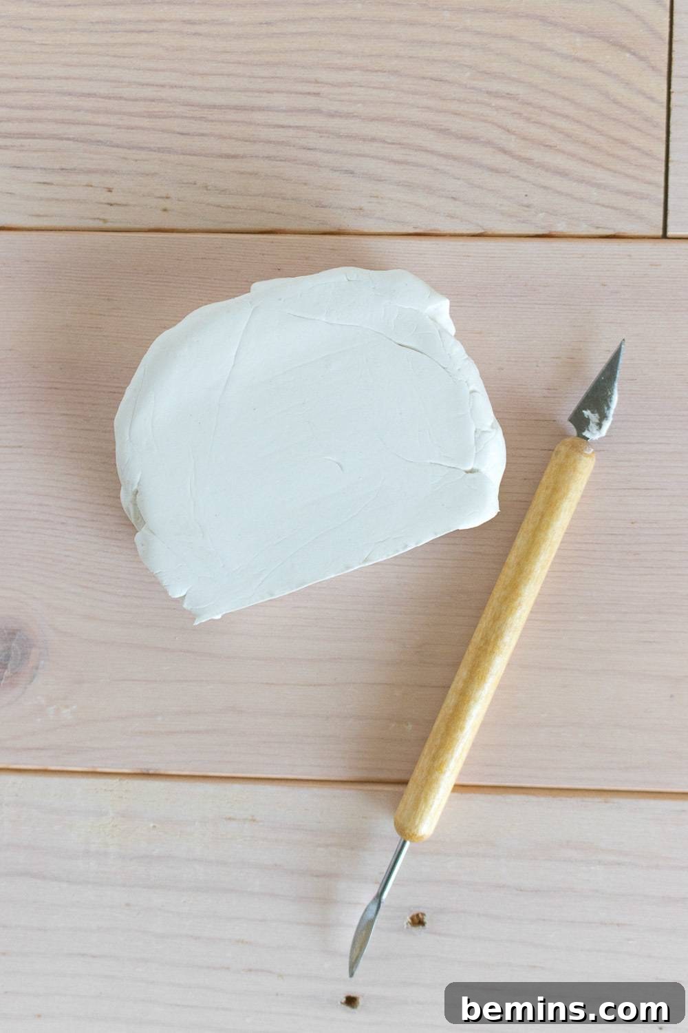 Flattening Clay for Mountain Photo Holder