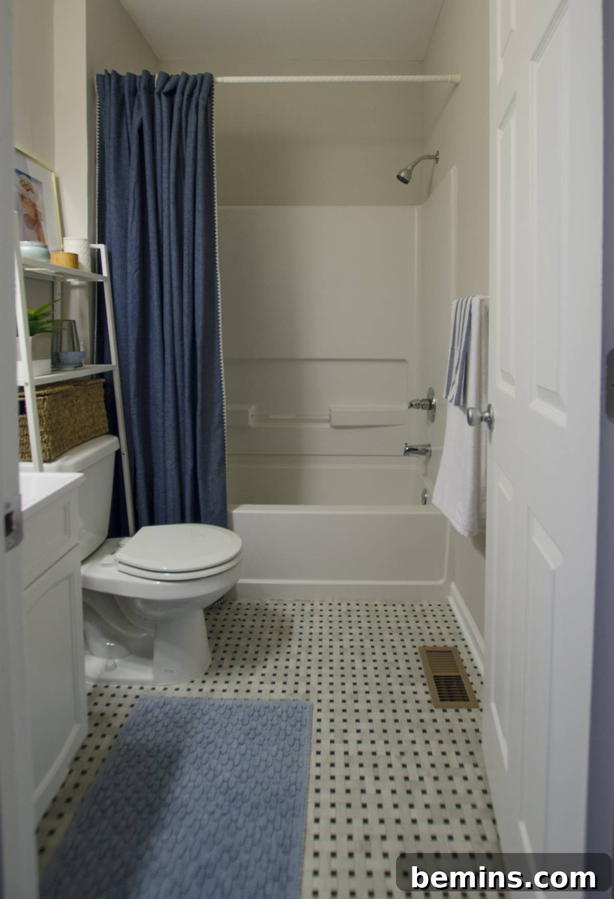 Builder Grade Bathroom with Styling Touches