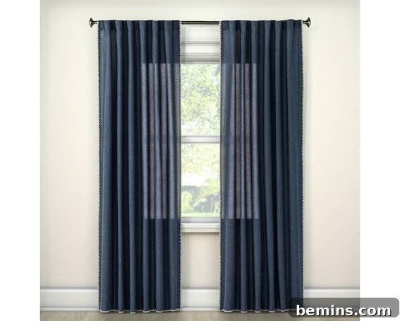 Stitched Edge Curtain Panel from Target