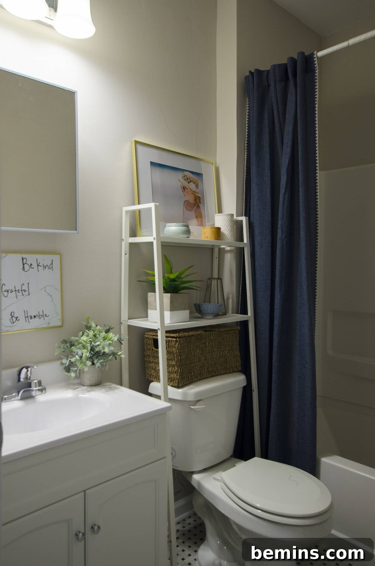 Bathroom with Over-the-Toilet Storage