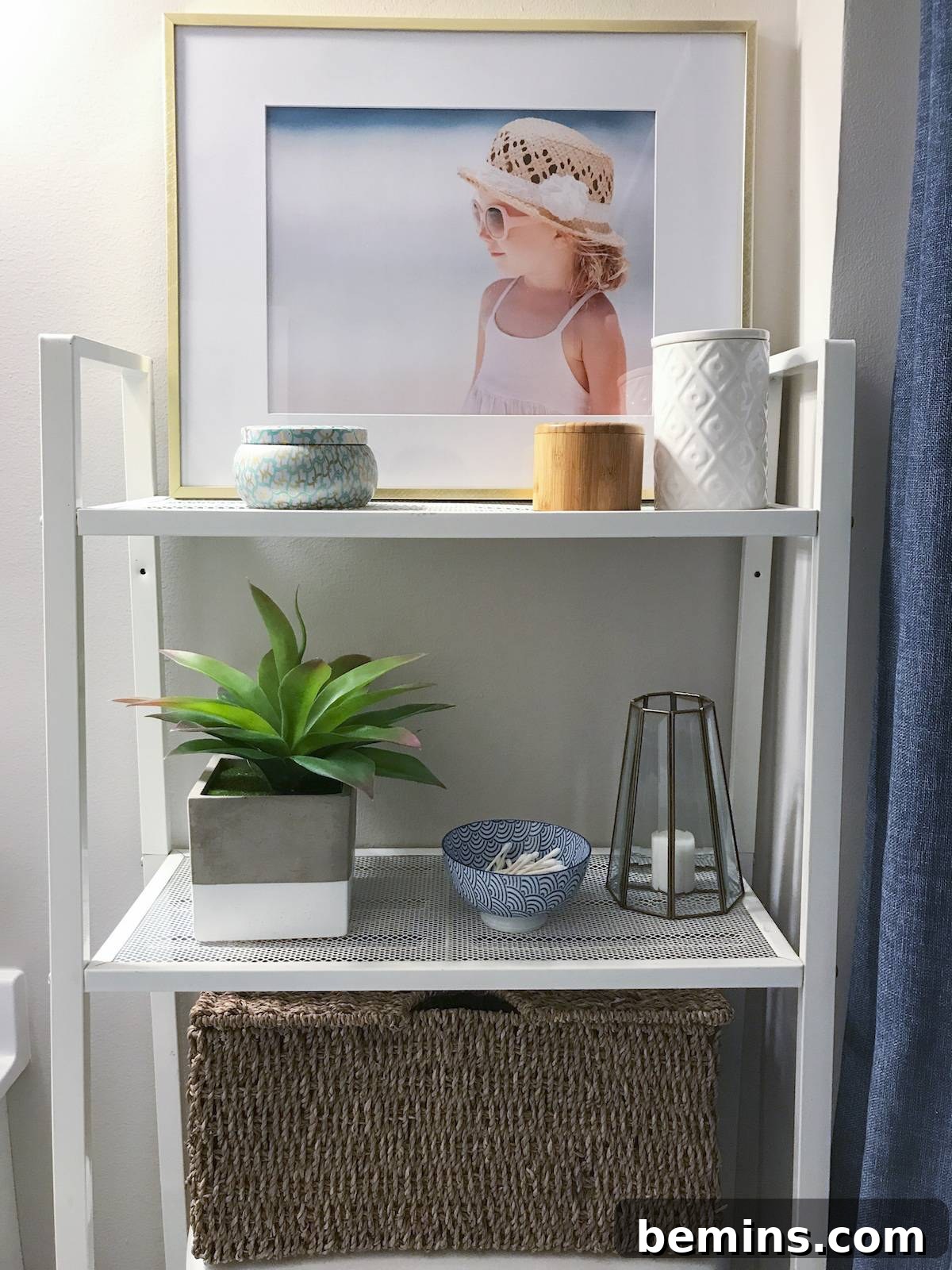 Large Artwork in Small Bathroom