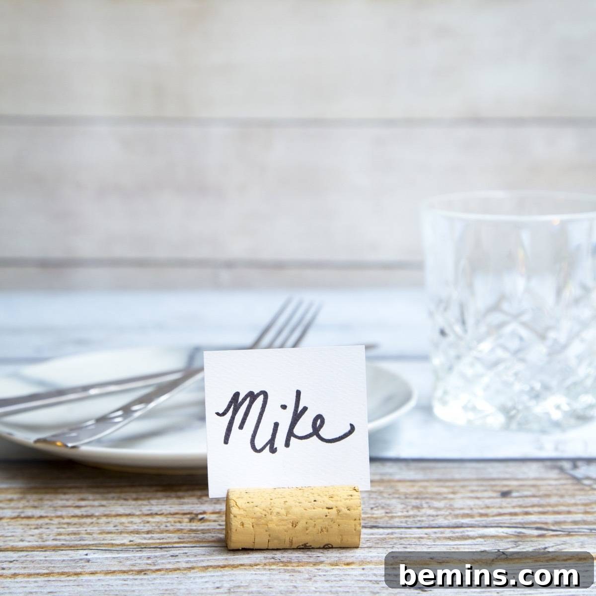 Four Wine Cork Projects: Place Card Holders