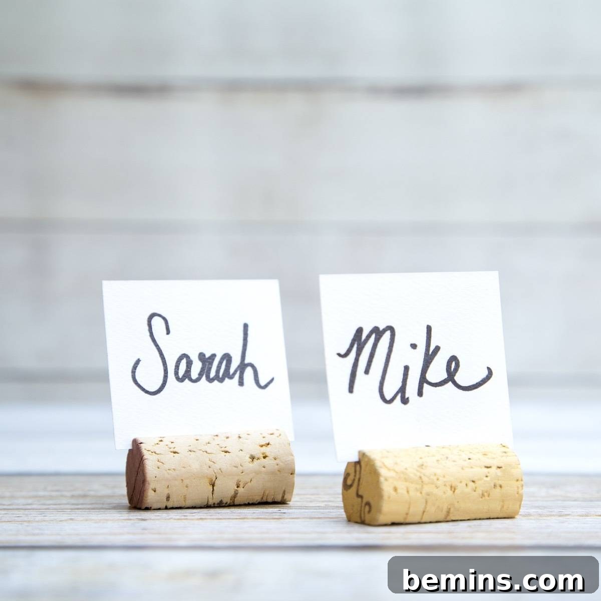 Four Wine Cork Projects: Place Card Holders