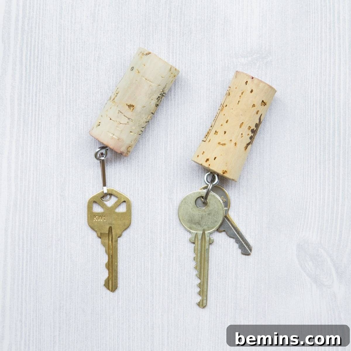 Four Wine Cork Projects: Floating Keychains