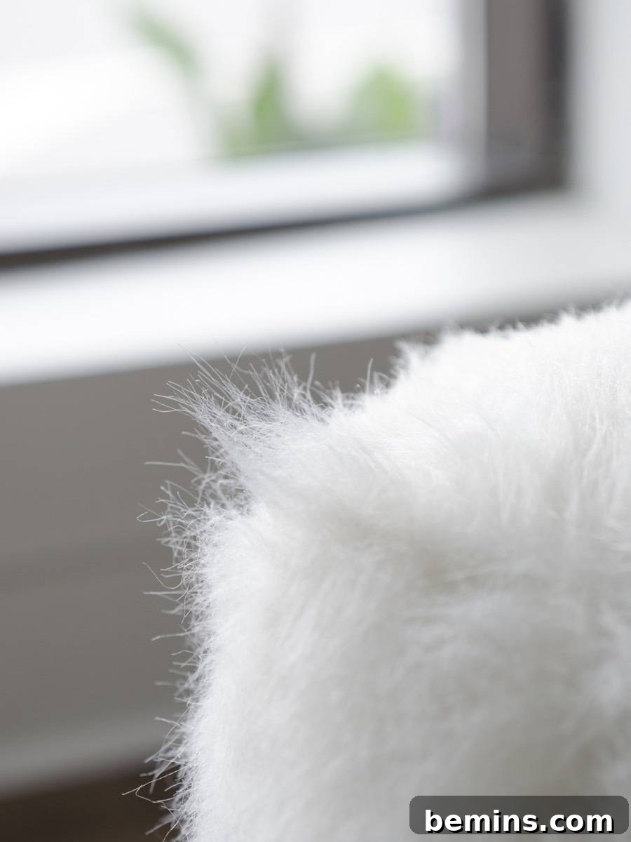 DIY Faux Fur Pouf on a Budget 13 So Fuzzy and Comfortable!