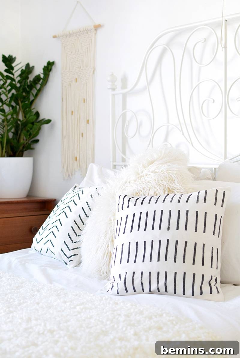 75 DIY Dorm Room Decor Ideas to Make It Your Own 18 Patterned Throw Pillows