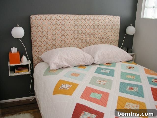 75 DIY Dorm Room Decor Ideas to Make It Your Own 23 Fabric Headboard Tutorial