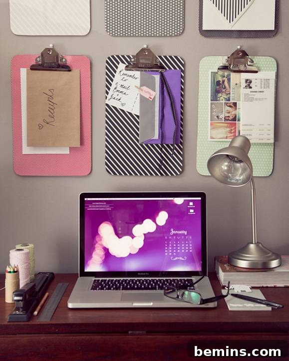 75 DIY Dorm Room Decor Ideas to Make It Your Own 34 Decorated Clipboards