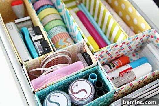 75 DIY Dorm Room Decor Ideas to Make It Your Own 35 Drawer Dividers