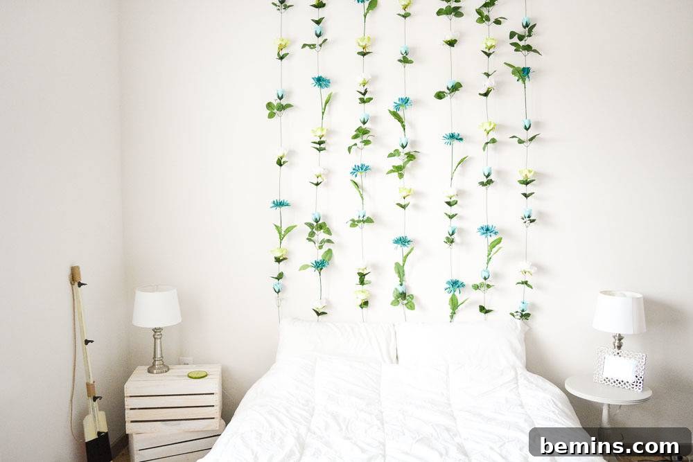 75 DIY Dorm Room Decor Ideas to Make It Your Own 7 DIY Flower Wall