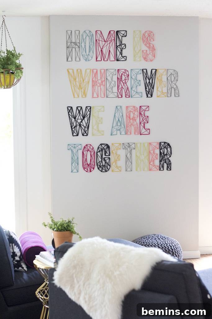 75 DIY Dorm Room Decor Ideas to Make It Your Own 8 DIY Block Letter Quote Wall