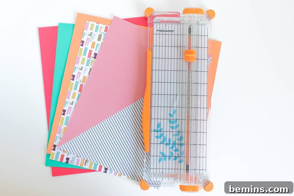 Stationary colourful files for school assignments.