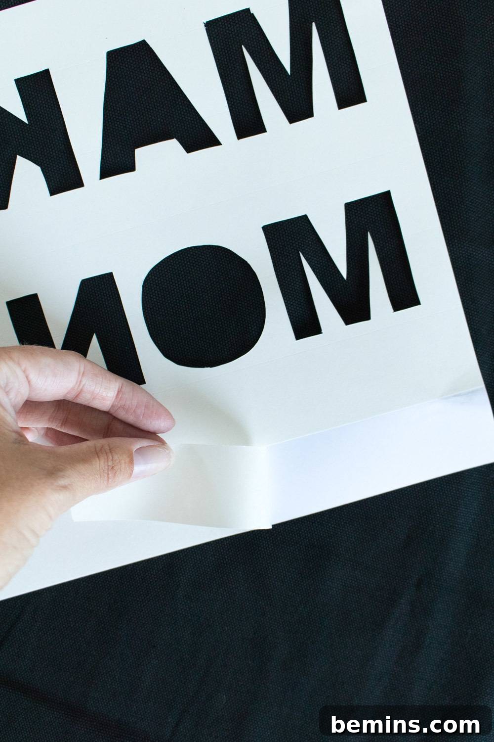 Cutting Out Stencil with Hobby Knife