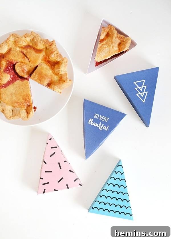Printable To-Go Pie Boxes