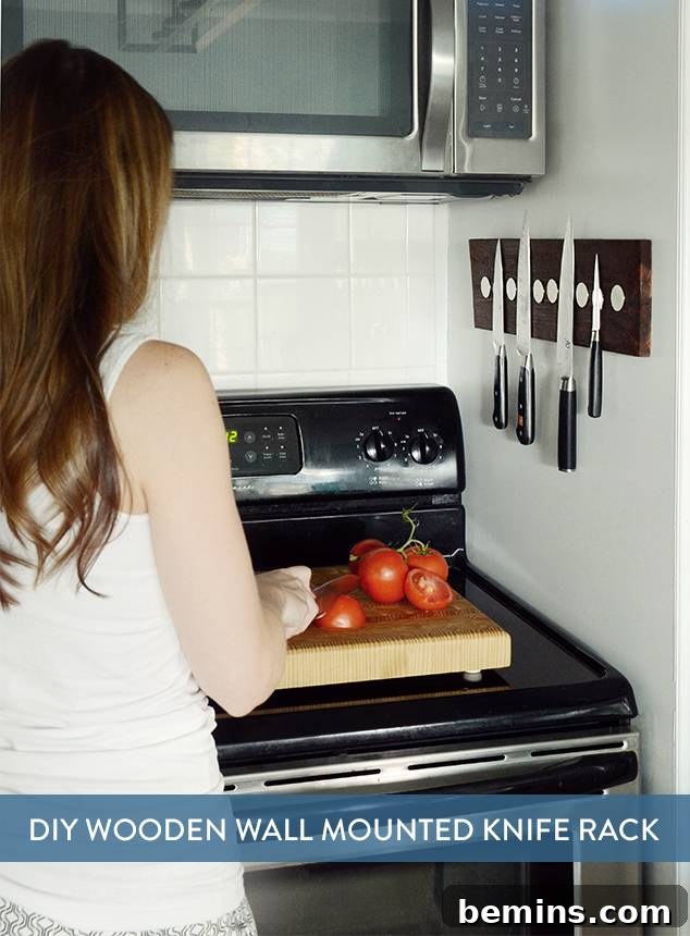 Share DIY Knife Rack on Pinterest
