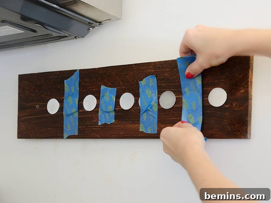 Attaching the Knife Rack to the Wall