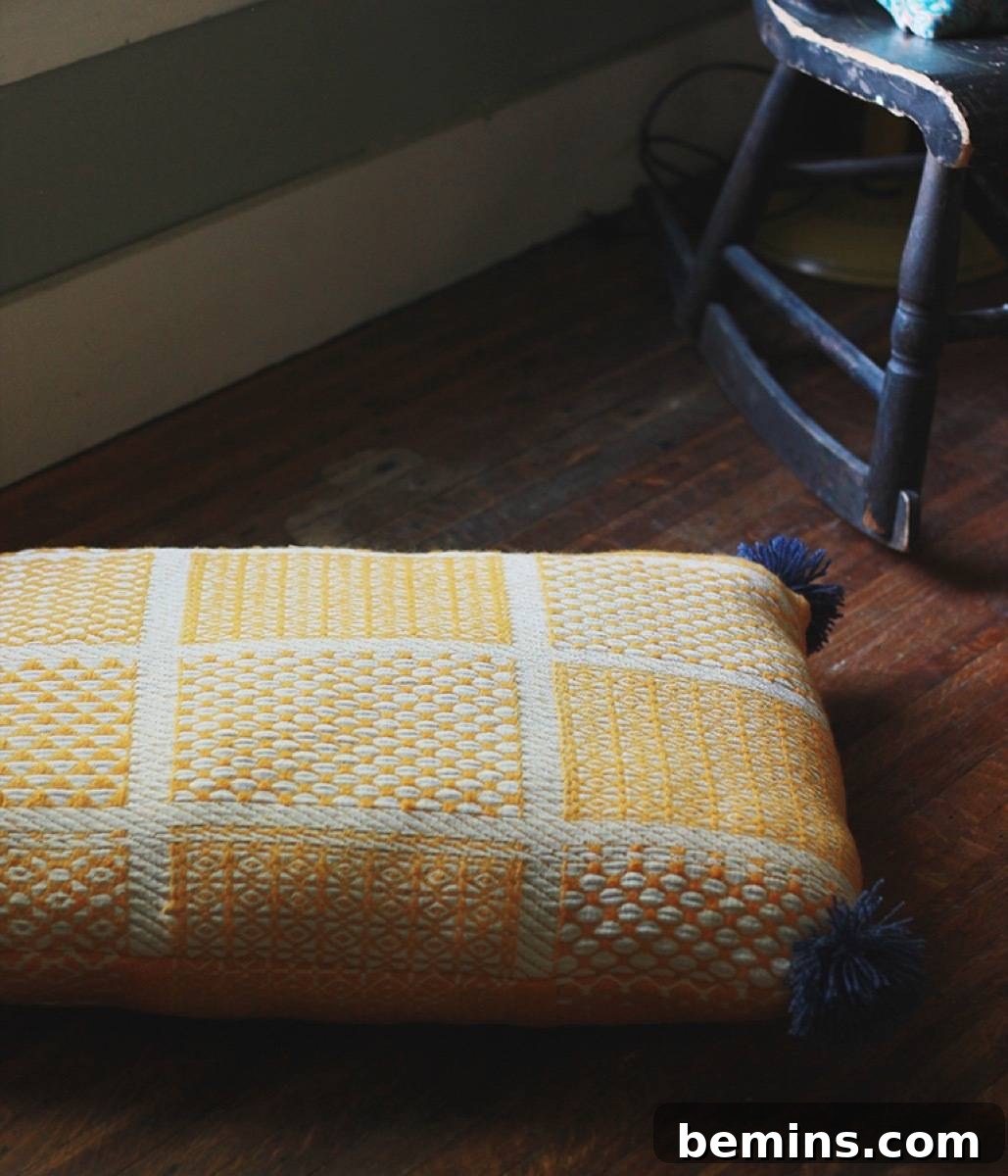 DIY floor pillow