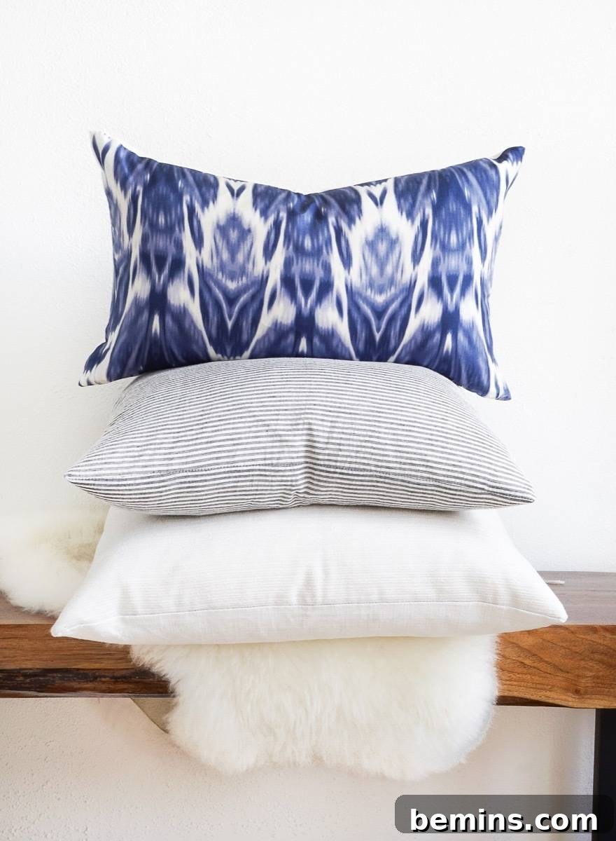 Pillow cover made from a dress