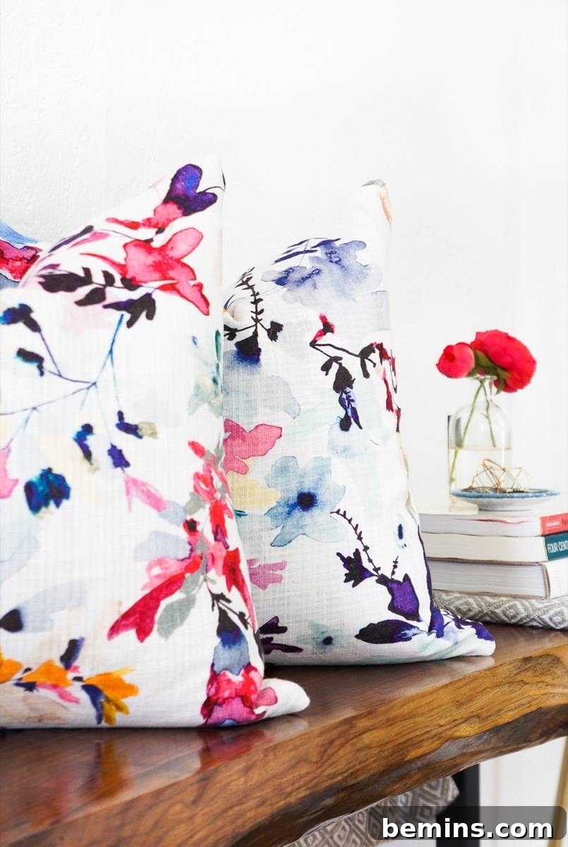 Pillow cover made from cloth napkins