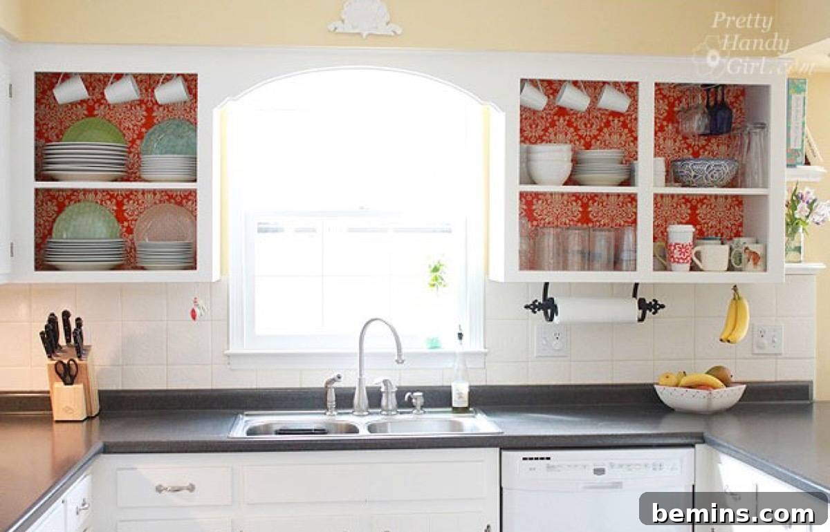 Fabric lined shelving