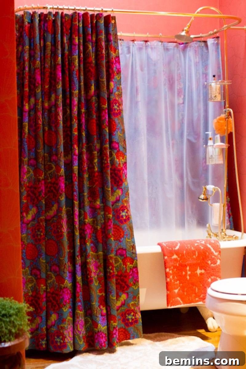 Custom shower curtains