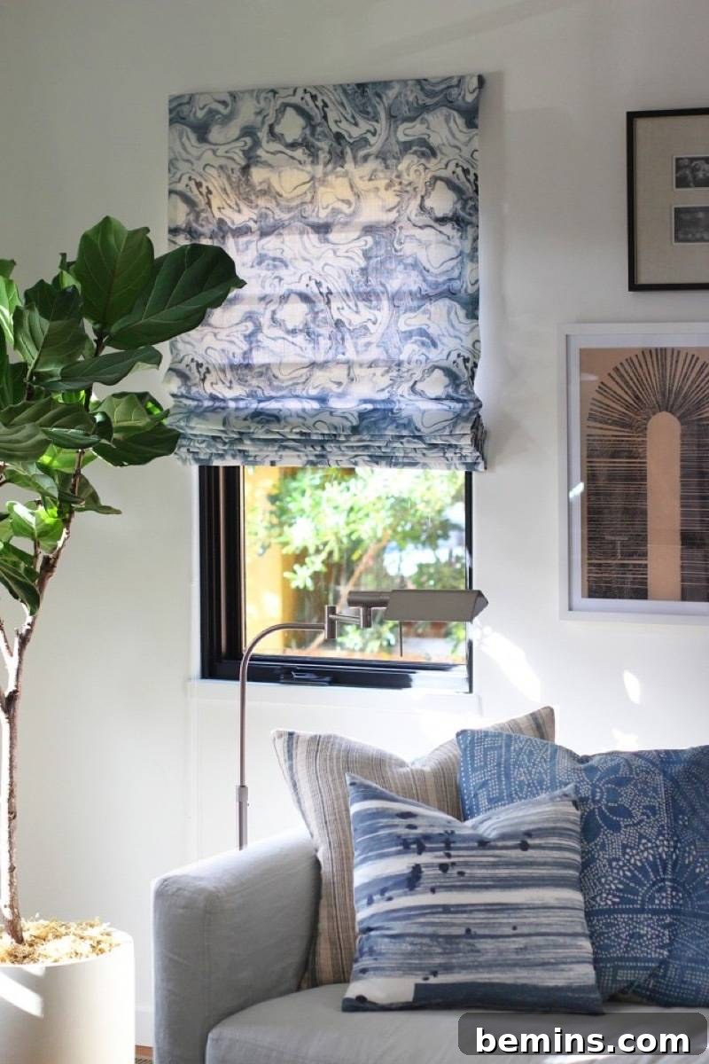 DIY roman shades