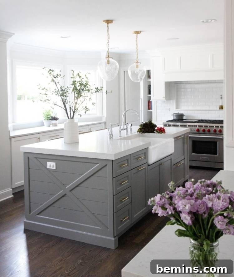 Curbly House Kitchen Inspiration - Gray Island