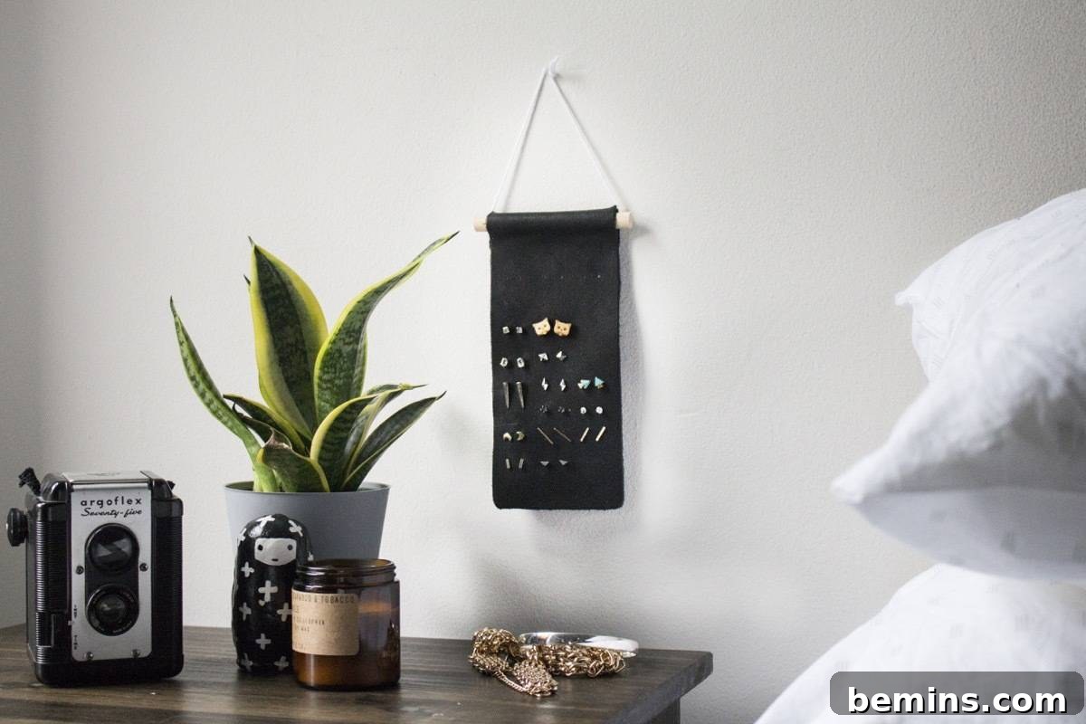 Sleek Stud Earring Display 12 Minimal stud earring organizer