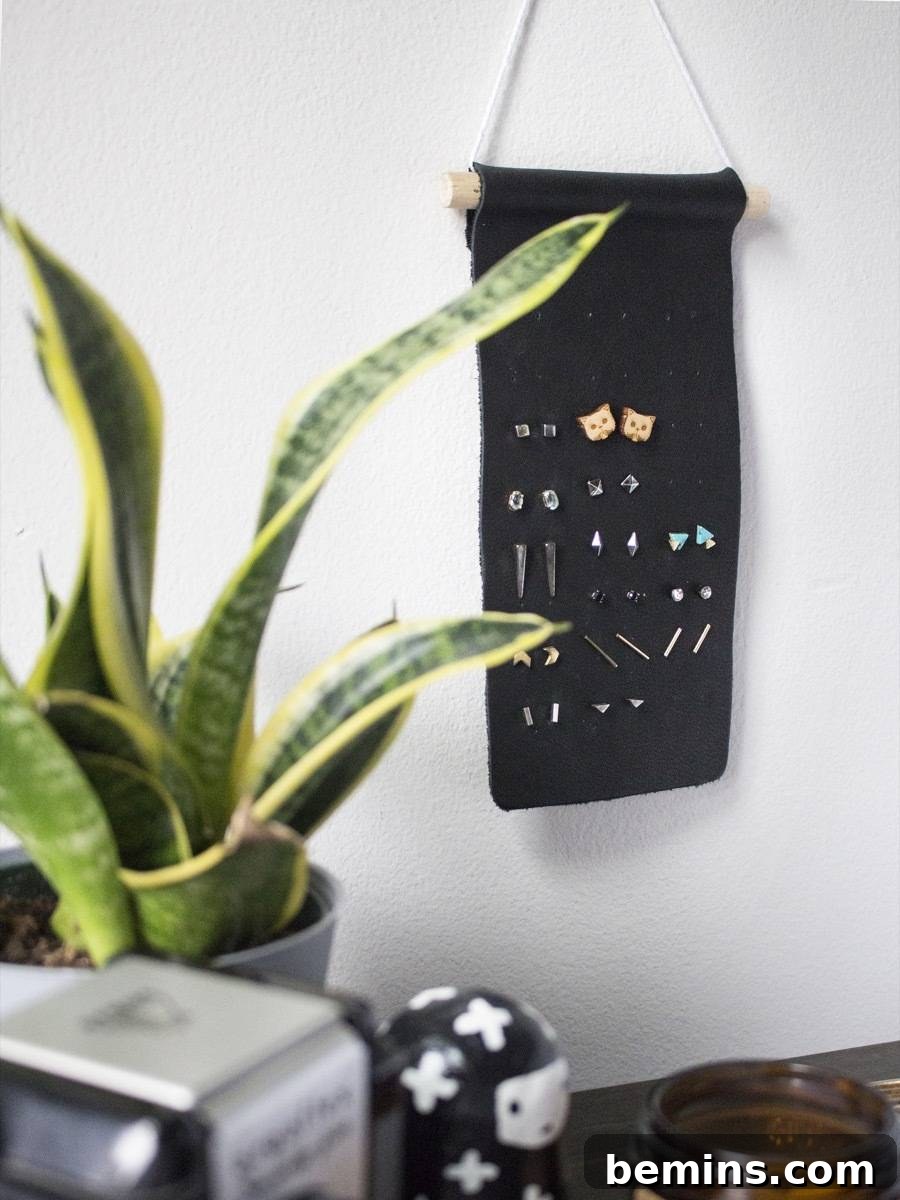 Sleek Stud Earring Display 9 Make this: Minimal Earring Organizer for Stud Earrings