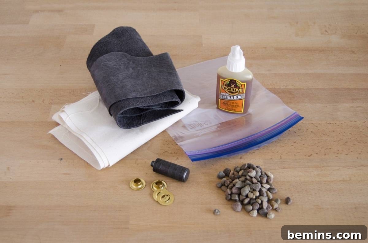 Gathering your supplies to create a beautiful hanging fabric planter