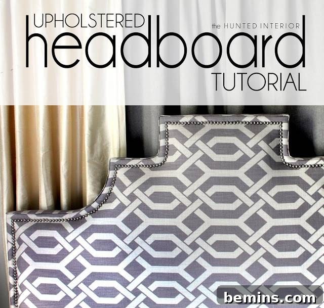 Nailhead Trim Headboard DIY