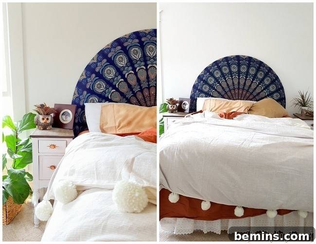 Half Circle Headboard DIY