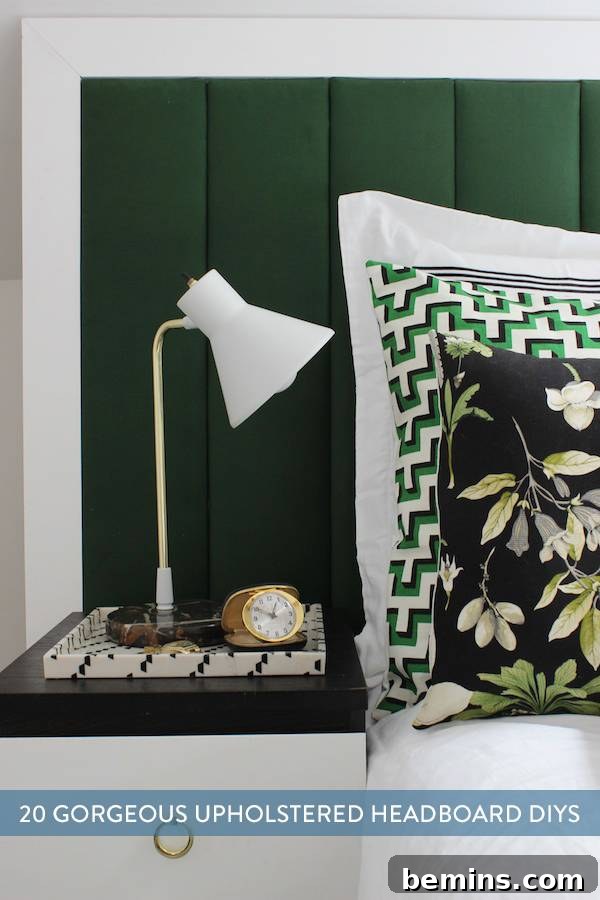 DIY Upholstered Headboard Pin