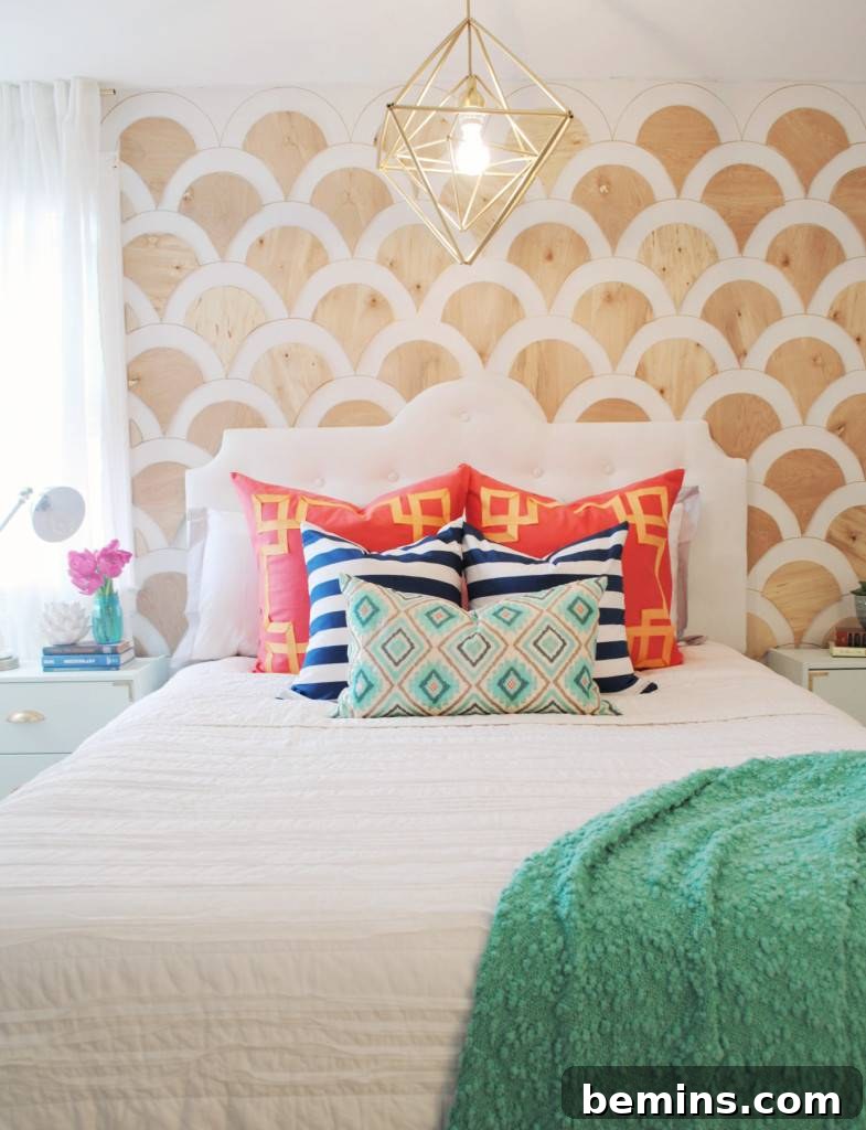 Modern Tufted Headboard DIY