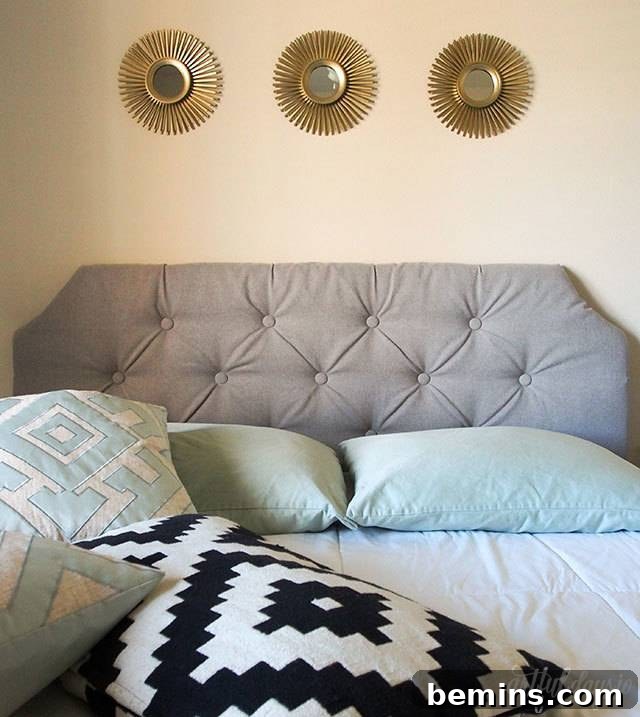 Custom Tufted Headboard DIY