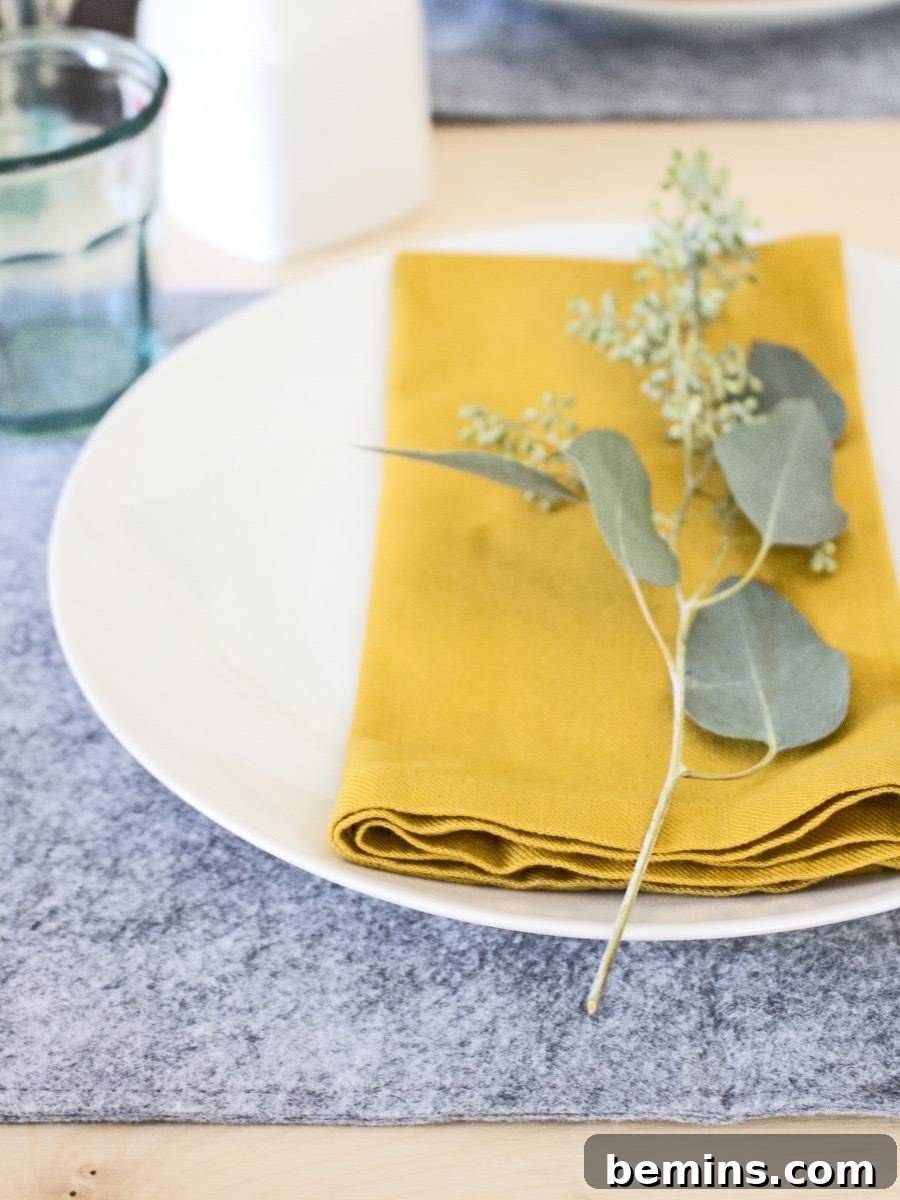 Effortless DIY Felt Placemats for a Minimalist Table 10 How to create minimal placemats from felt